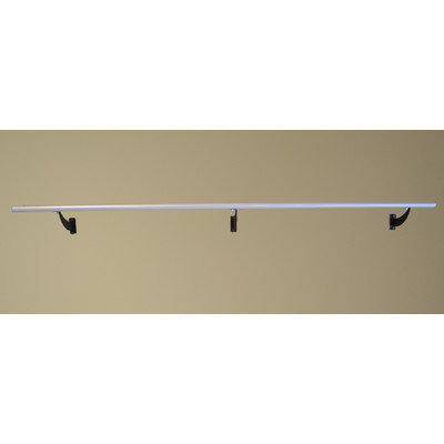 Vitavibe Wall Barre Series Modern Aluminum Single Bar Fixed Height Ballet Barre Kit Size: 5 ft.