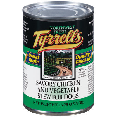 Tyrrells® Savory Chicken and Vegetable Stew for Dogs 13.75 oz. Can