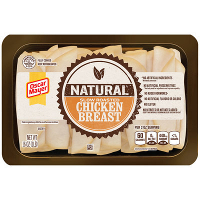 Oscar Mayer Natural Slow Roasted Chicken Breast Cold Cuts 16 oz. Tray