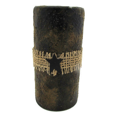 Starhollowcandleco Pillar Candle Color: Black