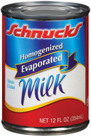 Schnucks Evaporated Homogenized Milk 12 Fl Oz Can