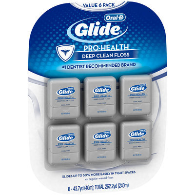 Comfort Plus Oral-B Glide Pro-Health Comfort Plus Mint Flavor Floss 40 M, 6 ct
