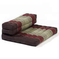 My Zen Home Dhyana Meditation Cushion Color: Brown / Burgundy