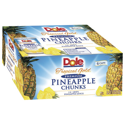 Dole Tropical Gold Pineapple Chunks In 100% Pineapple Juice
