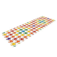Kess Inhouse Rainbow Houndstooth by Empire Ruhl Yoga Mat