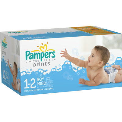 Pampers® Prints Boys Size 1-2 Diapers
