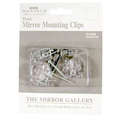 Stanley Monarch 6 Pack Plastic Mirror Mounting Clips 208300