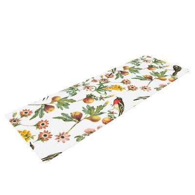 Kess Inhouse Black Bird Rapport by Debora Chodik Yoga Mat