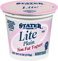 Stater Bros.® Lite Plain Nonfat Yogurt 6 oz. Cup