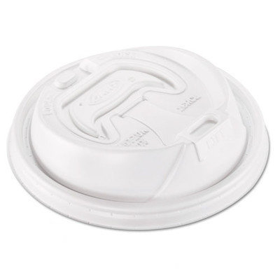 Dart Container Cup Lids Optima Hot, Fits 12-24oz Cups, White