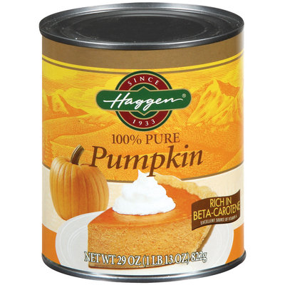 Haggen 100% Pure Pumpkin 29 Oz Can