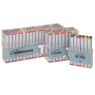 Copic Original Marker Sets, Original Markers, Basic Set of 12 Colors