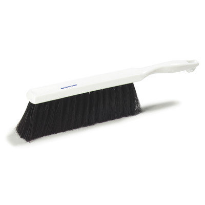 Carlisle 4048100 - Counter Brush w/ 8-in White Plastic Handle & Black