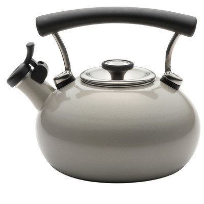 Circulon Contempo Teakettle 2-Quart Whistling Tea Kettle - Silver