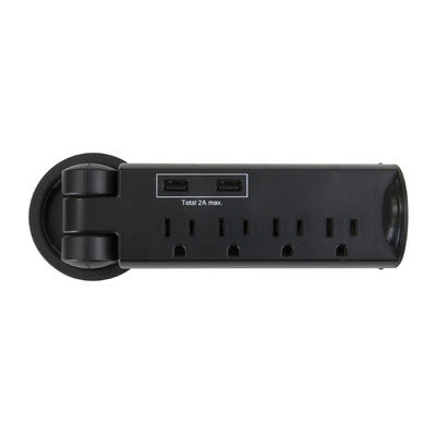 Safco Power/data Outlet - 5 X Power Receptacles Tabletop, Desktop (2069bl)