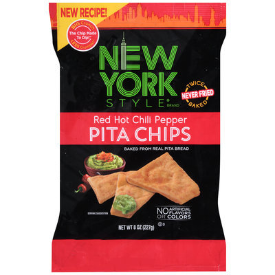New York Style® Red Hot Chili Pepper Pita Chips 8 oz. Bag