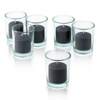 Light In The Dark Unscented Votive Candles (Set of 72) Color: Black