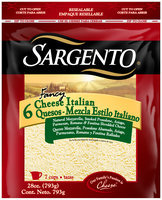 Sargento® Fancy 6 Cheese Italian Shredded Cheese