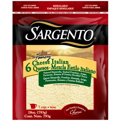 Sargento® Fancy 6 Cheese Italian Shredded Cheese