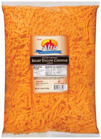 Alto® Feather Shredded Cheddar Sharp Yellow Cheese 5 Lb Bag