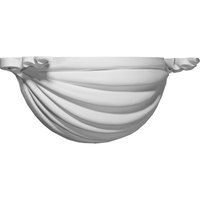 Ekena Millwork Ribbon 19.875-in x 6.625-in Polyurethane Sconce SCO19X08X06RI