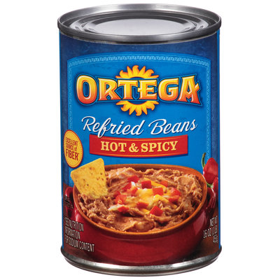 Ortega® Hot & Spicy Refried Beans 16 oz. Can