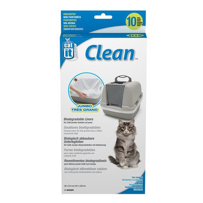 Hagen Catit Litter Box Liner (10 Pack), Jumbo (30 H x 20 W x 0.9 L)