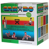 CanDo 10-5633 Latex Free Exercise Band 25 Yard Roll Green Medium