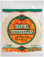 Haggen Soft Taco Size 12 Ct Flour Tortillas 18 Oz Bag