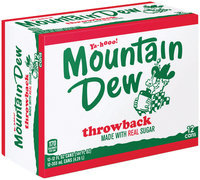 Mountain Dew® Throwback 3x4 12 Pack 12 fl. oz. Cans