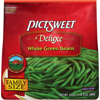 DELUXE Whole Green Beans 24 OZ STAND UP BAG