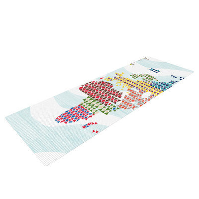 Kess Inhouse Geo Map by Agnes Schugardt Abstract Yoga Mat