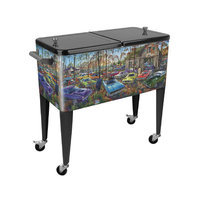 Sainty International The Complete Mopar Farm 80 Qt. Rolling Patio Cooler