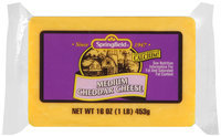 Springfield® Medium Cheddar Cheese 16 oz