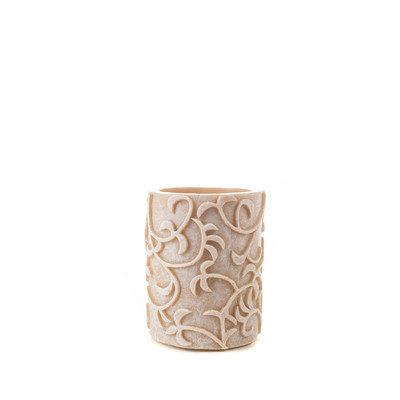Theamazingflamelesscandle Carved Series Flameless Pillar Candle Size: 4