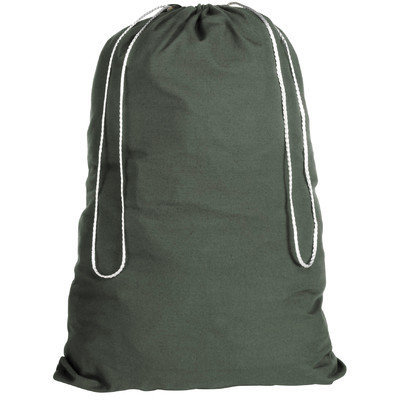 Whitmor 6353-1191-GRN Cotton Laundry Bag-Duffel Green