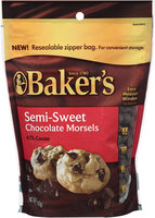 Baker's Semi-Sweet Chocolate Morsels 12 oz. Bag