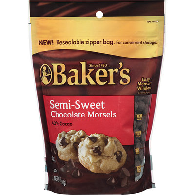 Baker's Semi-Sweet Chocolate Morsels 12 oz. Bag