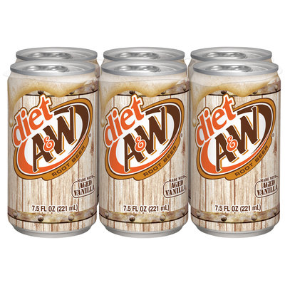 Diet A&W® Root Beer 6-7.5 fl. oz. Cans