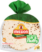 Mission® Homestyle Fajita Flour Tortillas 16 ct. Bag