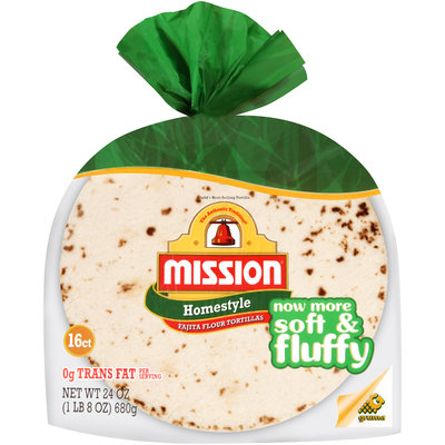 Mission® Homestyle Fajita Flour Tortillas 16 ct. Bag