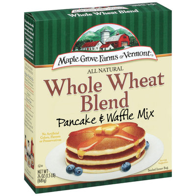 Maple Grove Farms Whole Wheat Blend Pancake & Waffle Mix 24 Oz Box