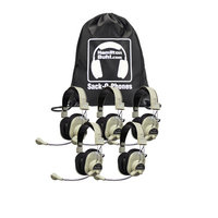Hamilton Buhl HA66M Deluxe MultiMedia Headphones with Microphone - Stereo - Black - Mini-phone - Wired - 32 Ohm - 20 Hz - 20 kHz - Nickel Plated - Over-the-head - Binaural - Circumaural - 7 ft Cable - Condenser Microphone