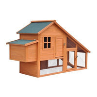 August Grove Philomena Habitat Chicken Coop with Nesting Box