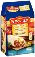 El Monterey Signature Shredded Steak & Cheese Burritos 14 ct Bag
