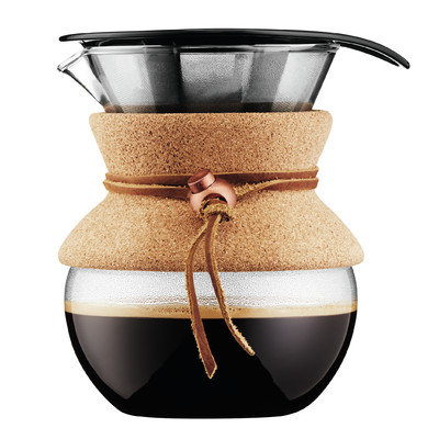 Bodum Pour Over Coffee Maker with Permanent Filter and Cork Handle Size: 17 oz.