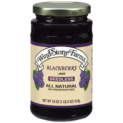 Windstone Farms Blackberry Seedless Jam 18 Oz Jar