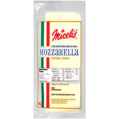 Miceli's Mozzarella Natural Low Moisture Cheese