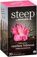 Steep by Bigelow® Organic Rooibos Hibiscus Caffeine Free Herbal Tea 20 ct. Box