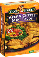 Don Miguel® Beef & Cheese Mini Tacos 22 ct Box